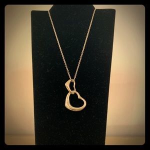 Double heart necklace